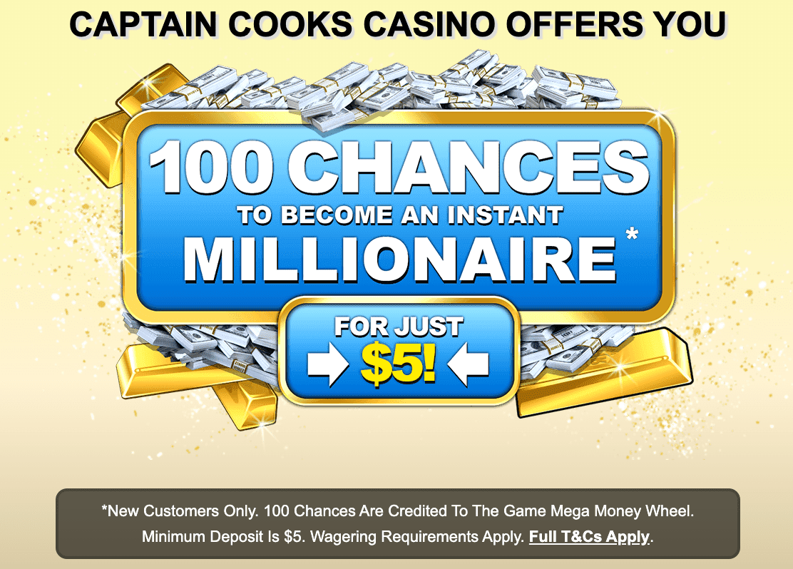 CaptainCooks Casino Bonus