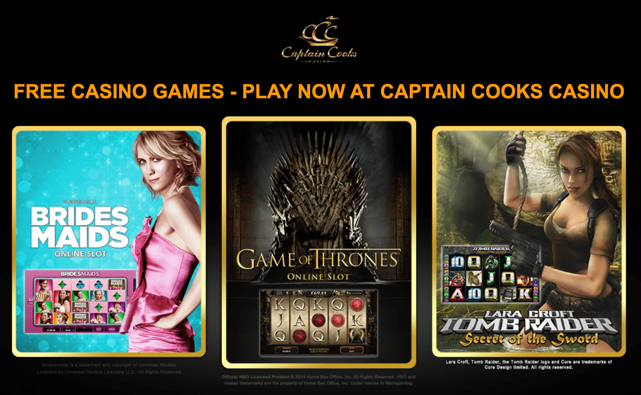 CaptainCooks Casino Games