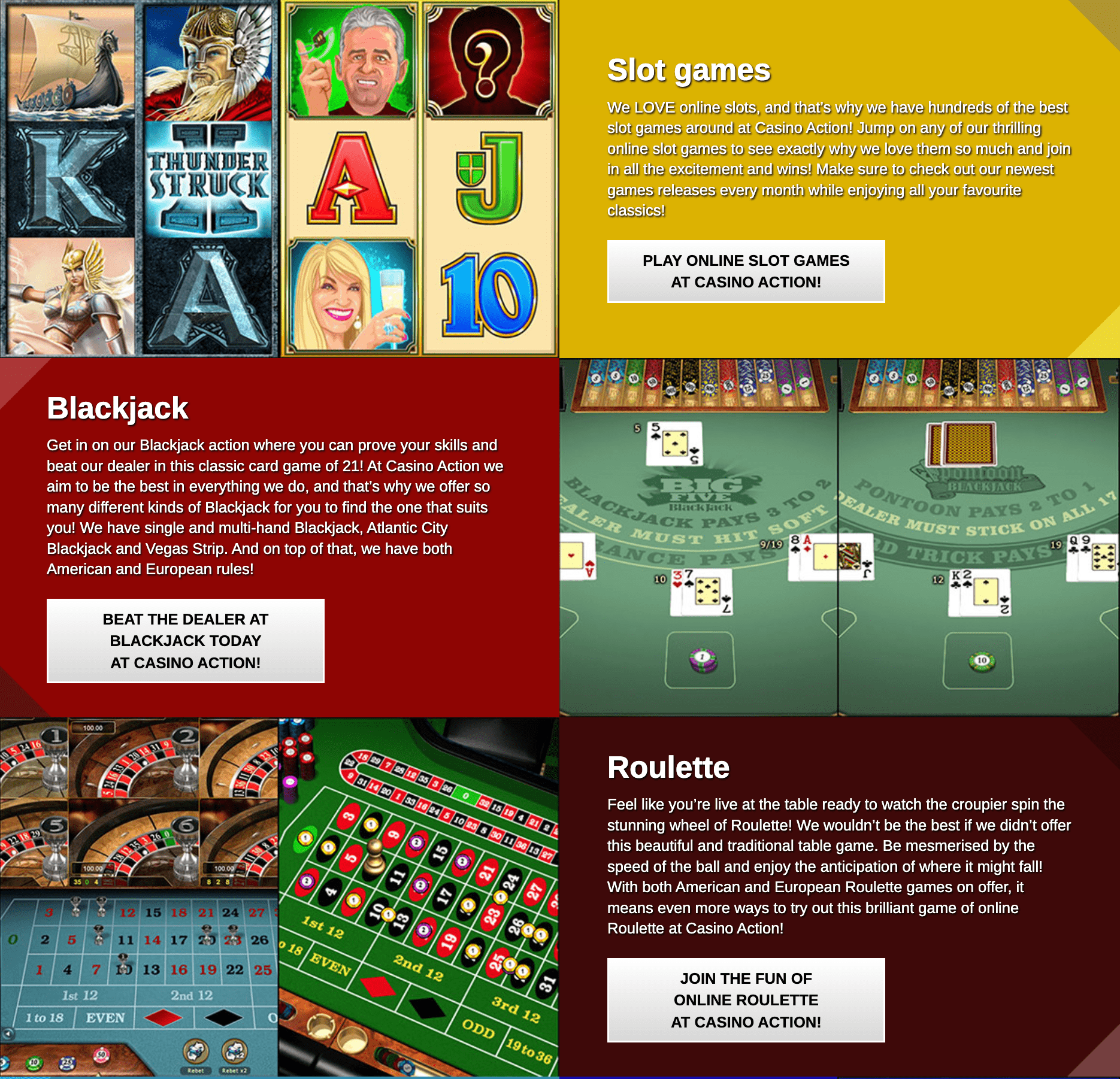 CasinoAction Games