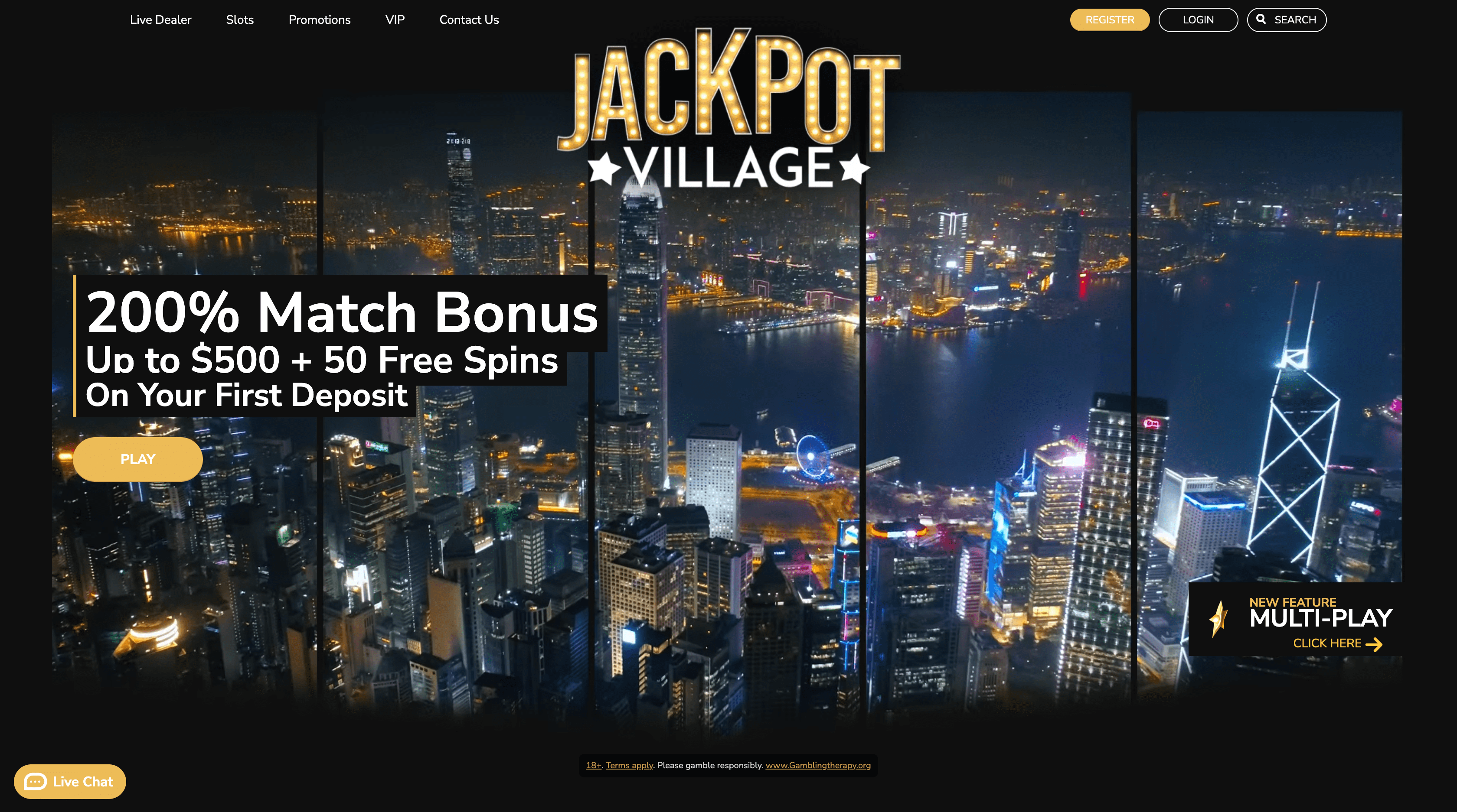 Jackpot Village Main Page