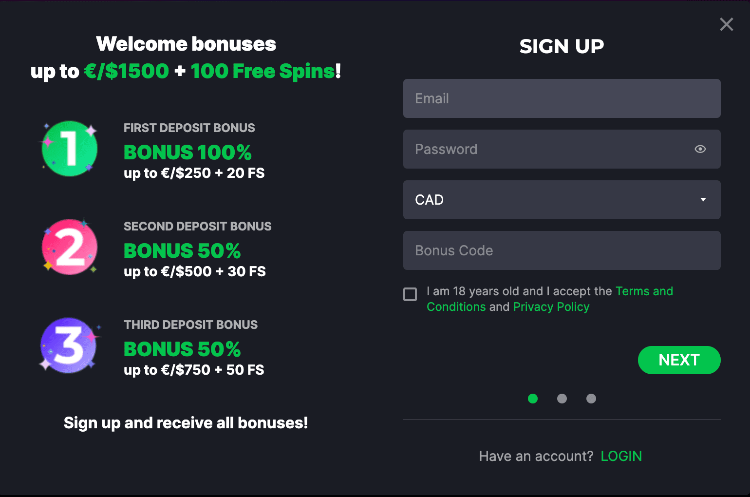 KosmonautCasino Registration